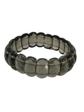 Pulseira Pedra Especial Quartzo Fume Facetada