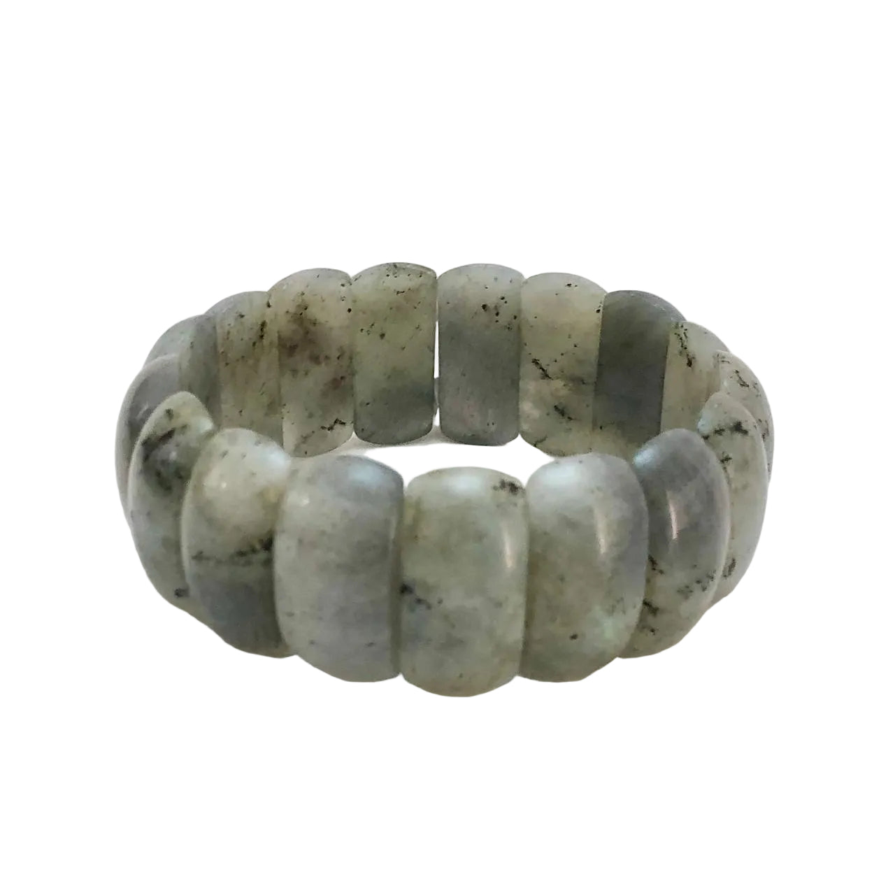 Pulseira Pedra Especial Labradorita Lisa Grande