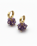 Brinco Argola Ametista Dourado