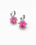 Brinco Pink Totalmente Prateado