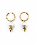 Brincos Lulu Pérola com fundo branco