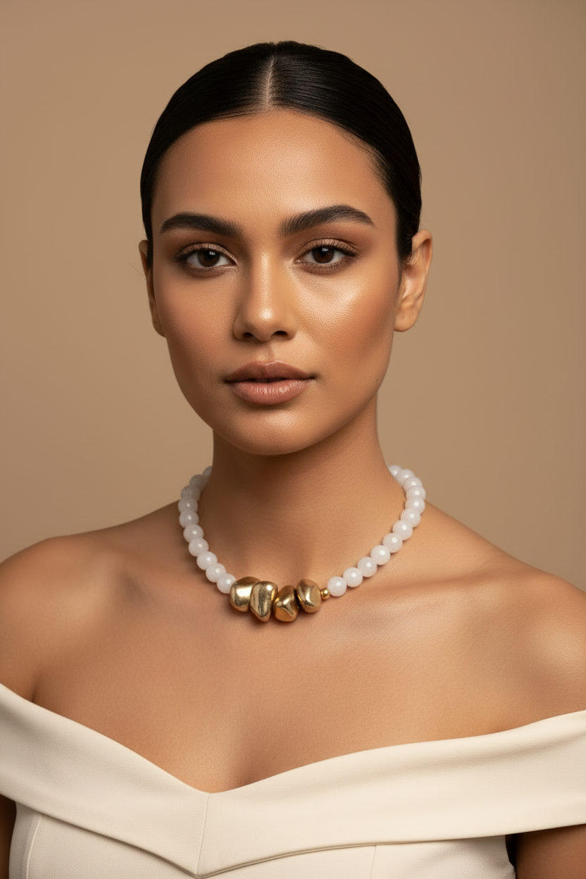 Colar Afrodite - Modelo de Frente