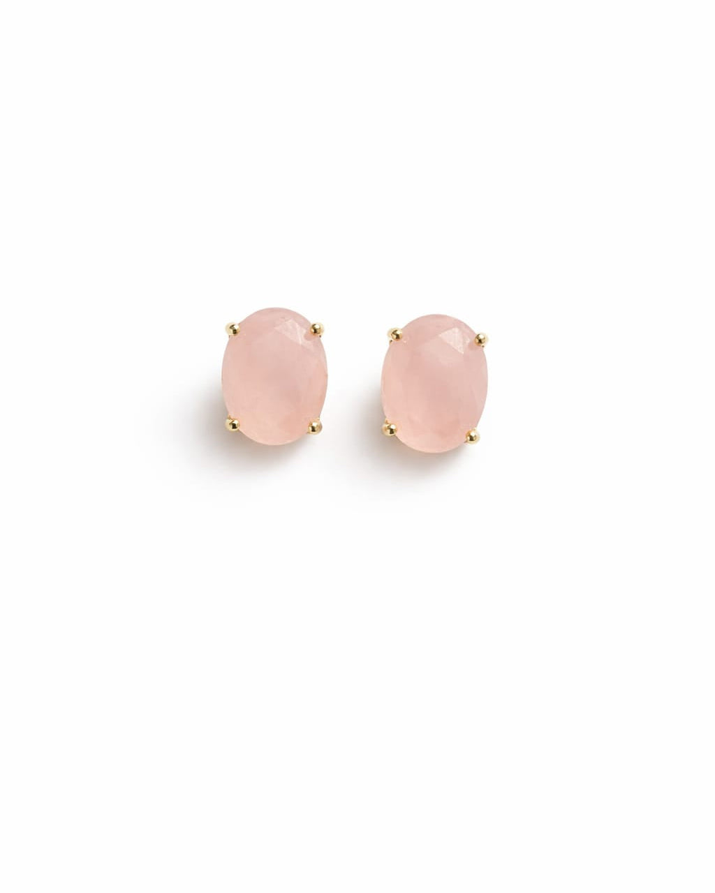Brinco Tulipa Quartzo Rosa